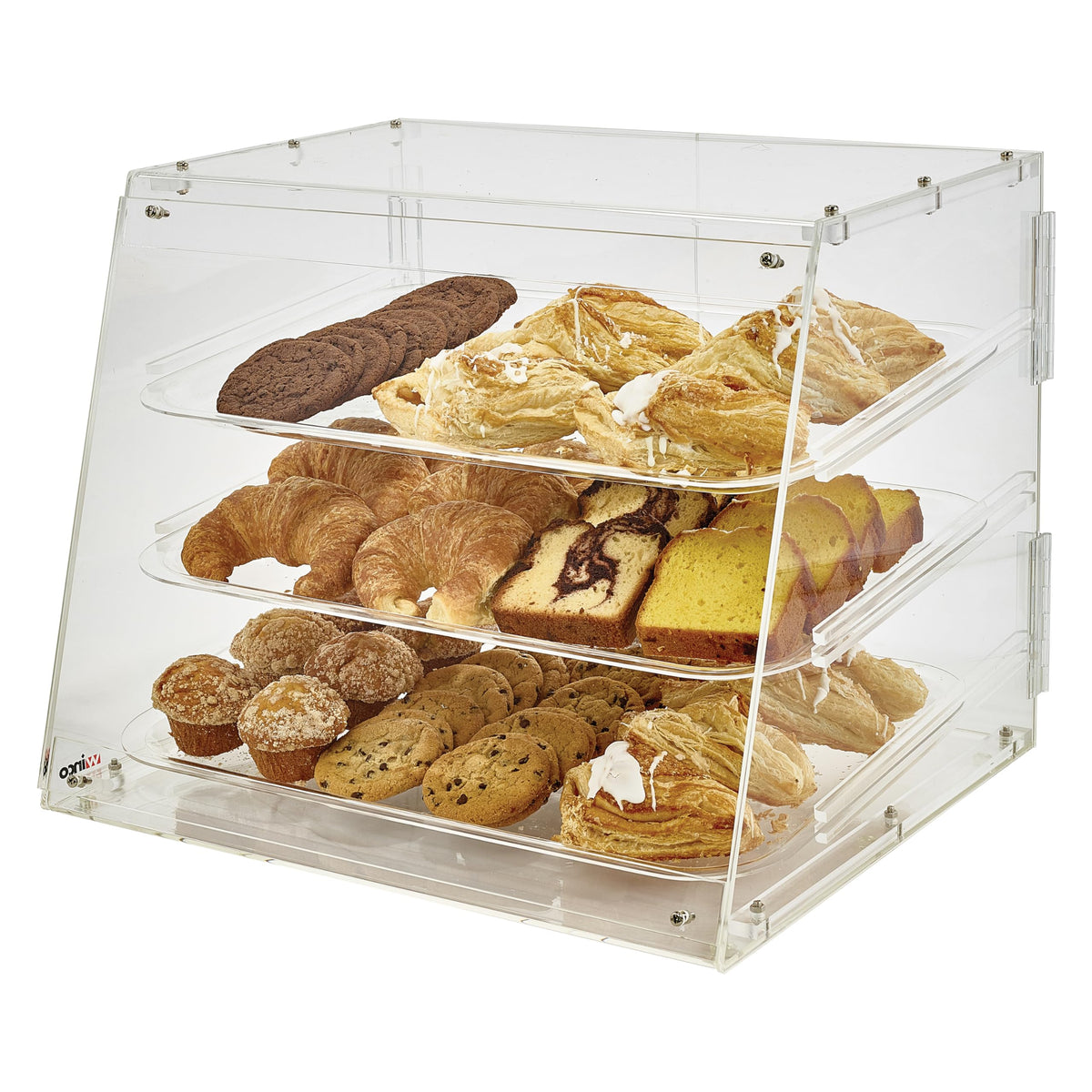 Winco 3 Tier / 21" x 18" x 16.5" / Clear Countertop Display Cases