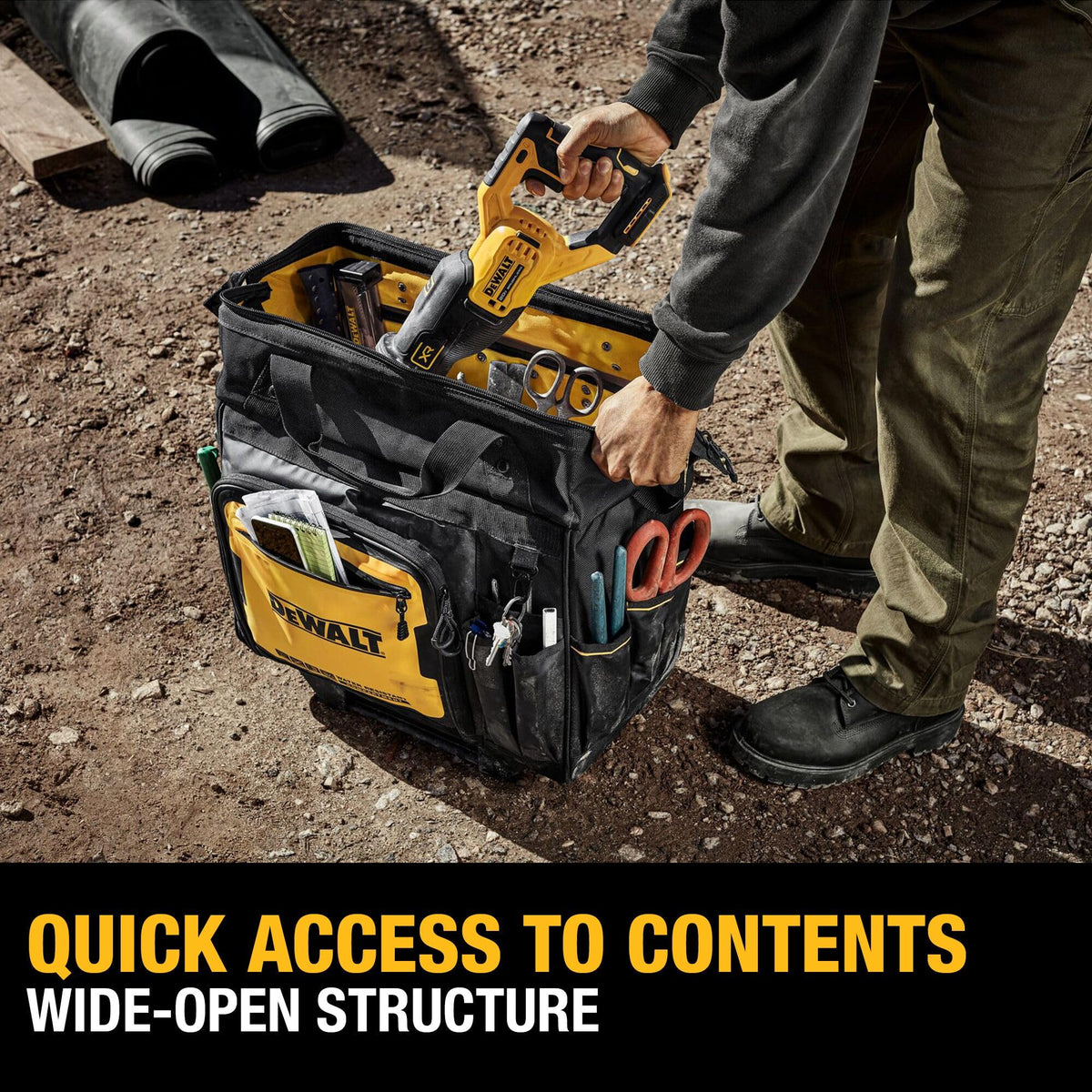 DEWALT Rolling Tool Bag / One Size / No Color Tool Bags