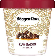 Häagen-Dazs Haagen-Dazs, Rum Raisin Ice Cream, 14 fl oz (Frozen)