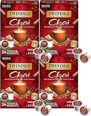 Twinings of London Chai Tea K-Cups for Keurig, 24 Count (Pack of 4)