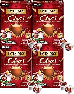 Twinings of London Chai Tea K-Cups for Keurig, 24 Count (Pack of 4)