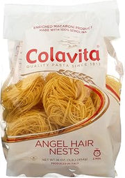 COLAVITA Capellini Nest Angel Hair Pasta, 16 Oz