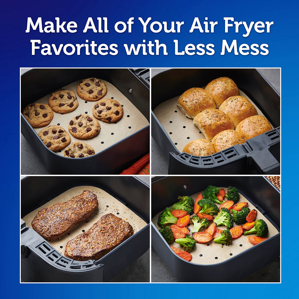 Reynolds Air Fryer Liners / 50 Count (Pack of 2) / 브라운. Parchment