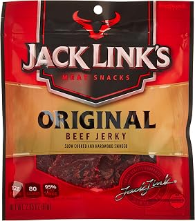 Jack Link's Meat Snacks Beef Jerky, Original, 2.85-Ounce (Pack of 4)