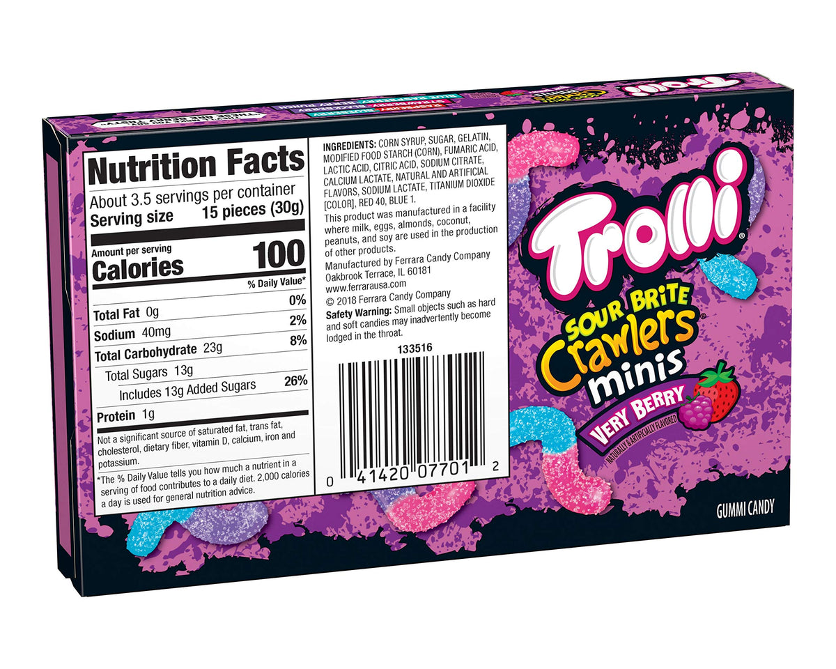 Trolli Candy / 3.5 Ounce, Pack of 12 / Multi Gummy Candy