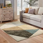 Oriental Weavers Strada Area Rug - STR10-3'3" x 5'2" - in Gold/Multi - Modern Style, Stain Resistant, Family and Pet Friendly, Entrway, Bedroom Rug