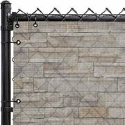 FenceScreen 211 Series Scenic Designer Fence Screen (Bluff Sandstone) | Heavy Duty | UV & Weather Resistant | Easy Install