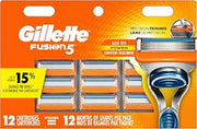 Gillette Fusion5 Men's Razor Blades, 12 Blade Refills