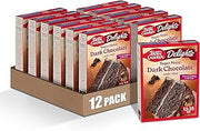 Betty Crocker Delights Super Moist Dark Chocolate Cake Mix, 13.25 oz, 12 pk