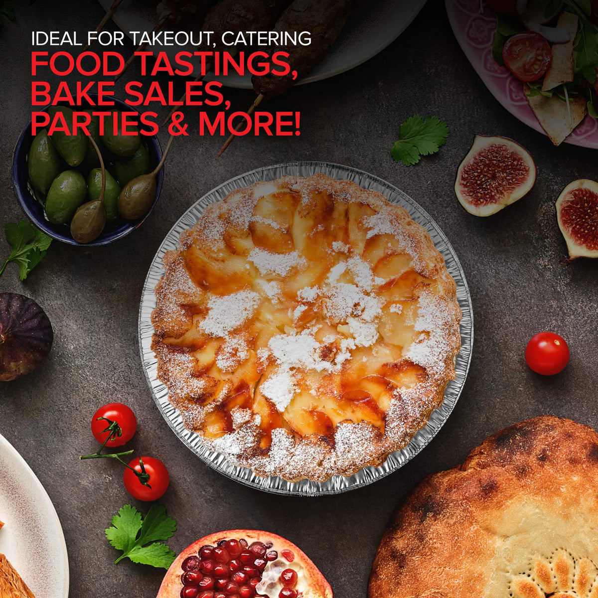 Stock Your Home 8 Count / Silver / 8 Pie Pans