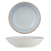 Ariane Fine Porcelain Cruise Amalfi Ramekin, 2.03 oz., 18/Case - Athena White Tan Wave Rim White Interior
