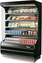 Turbo Air - 29" Black Vertical Open Display Merchandiser Refrigerator