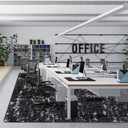 Stretched Thin 10'9" x 13'2" Area Rug in Color Onyx by Joy Carpets – 10'9" x 13'2" (Rectangular), Nylon, Onyx, Model 2130G-04