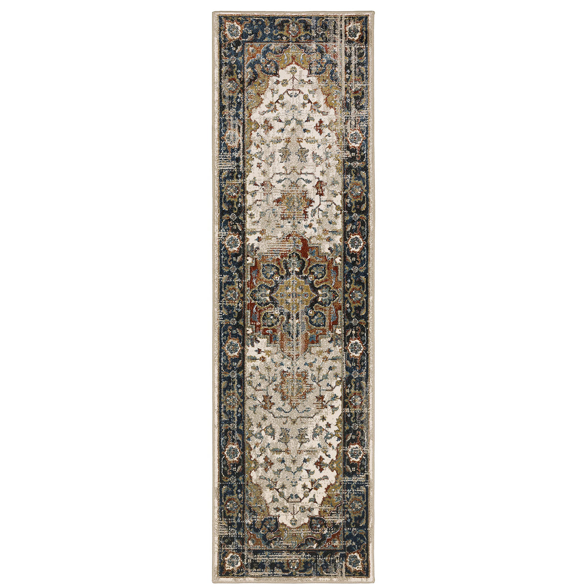 Oriental Weavers 7" x 2'3" (Runner) / Beige / Modern Area Rugs