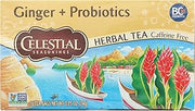 Celestial Seasonings Ginger & Probiotics Herbal Tea, 16 CT