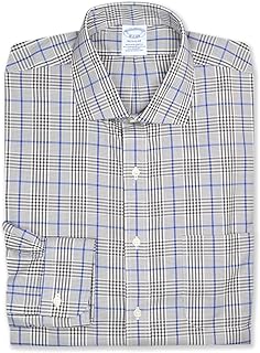 Brooks Brothers Mens Regent Fit Supima Cotton Mixed Plaids Pocket Dress Shirt,