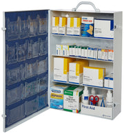 4 Shelf Industrial First Aid Station with Pocket Liner by First Aid Only – 100% First Aid Only, White, Model 248-O/P