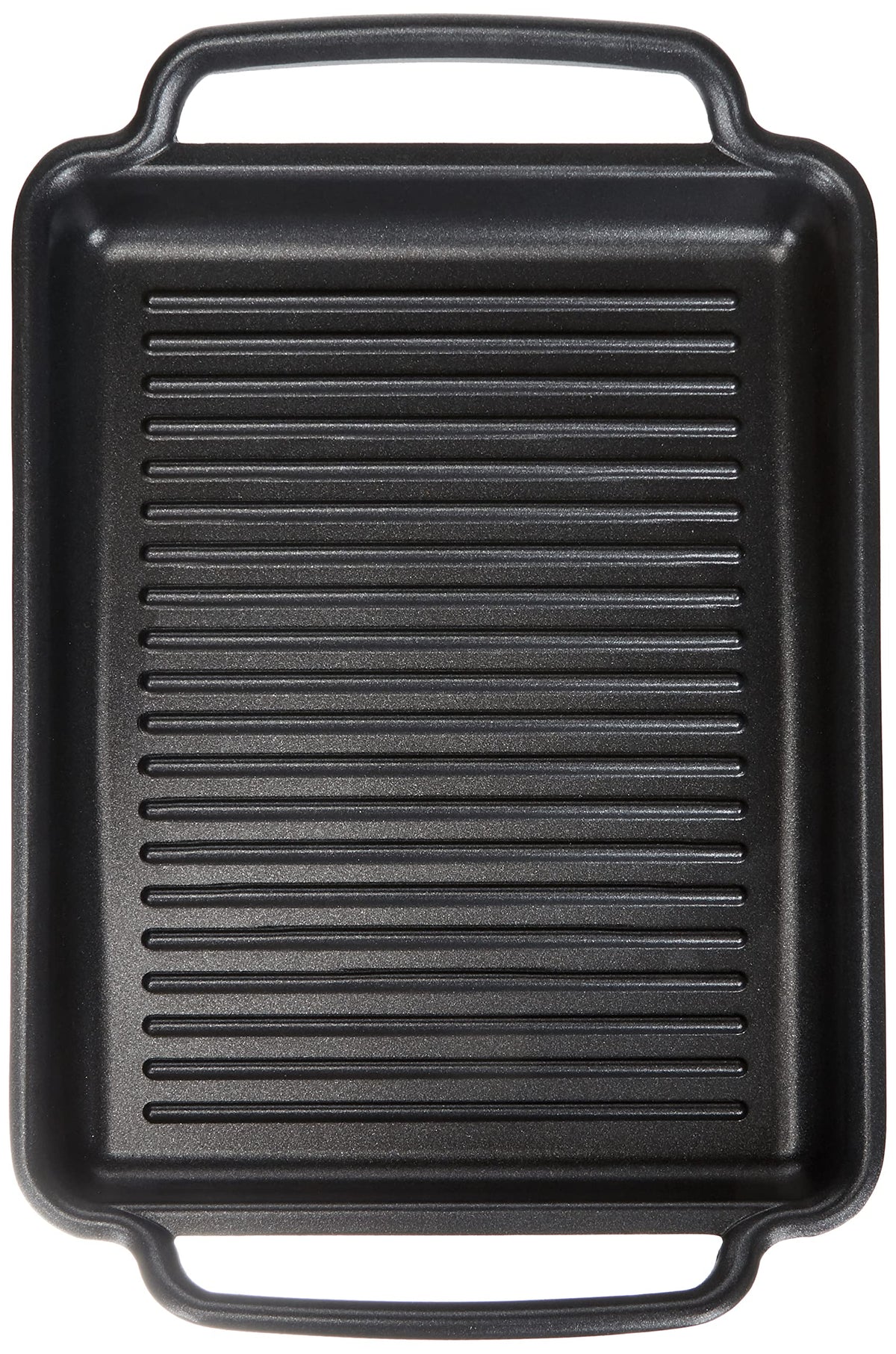 Solid+ Cast Aluminium Non-Stick Ribbed Hot Plate by Monix – 19.7 x 27 x 3.8 cm, 40 liters, Aluminum, Black, Model M351340