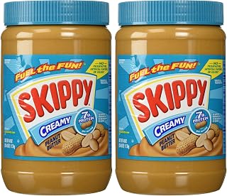 SKIPPY Creamy Peanut Butter, 40 Ounce (Pack of 2)