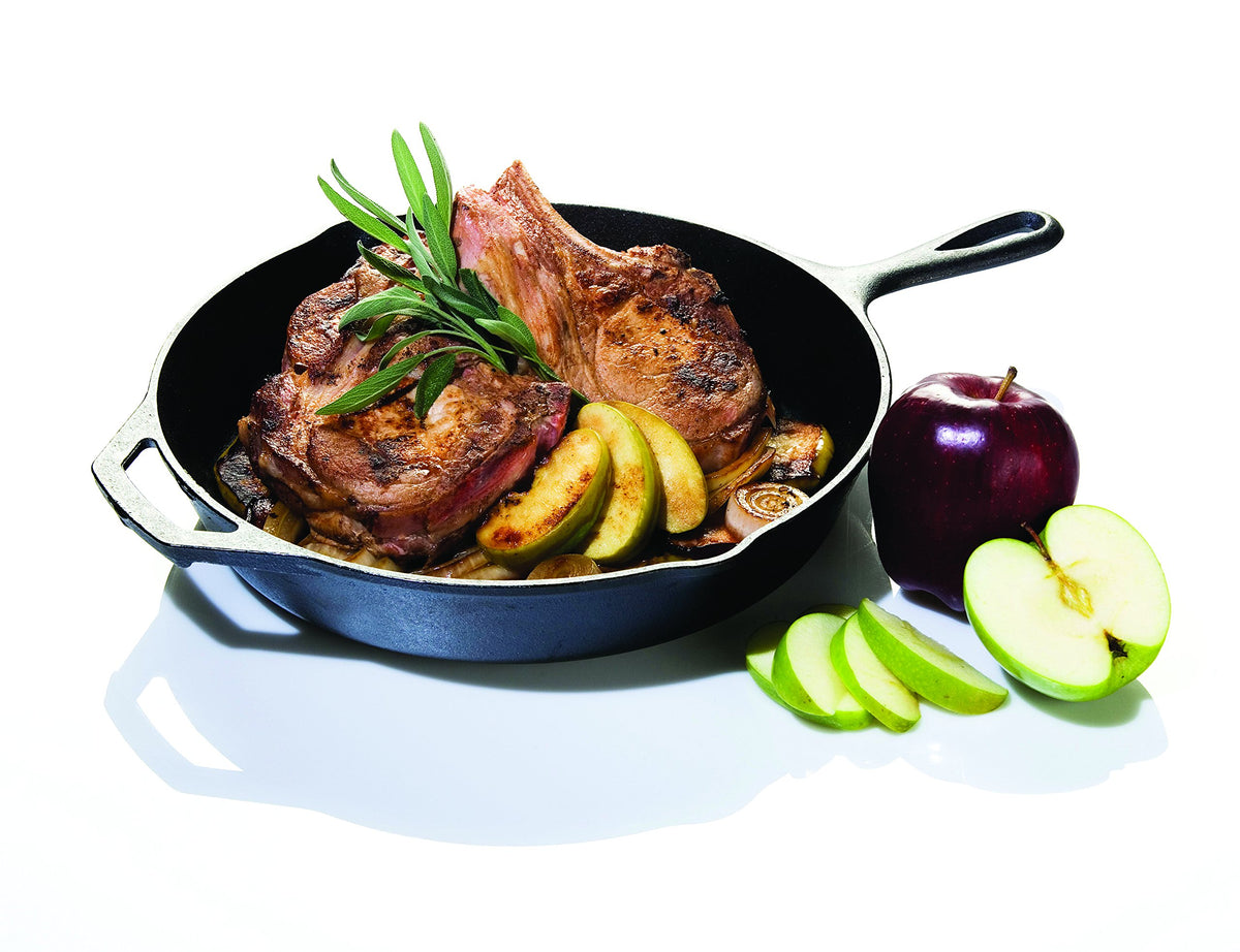 Seasoned Cast Iron 3 Skillet Bundle. 12 Inches and 10.25 Inches with 8 Inch Set of 3 Cast Iron Frying Pans by Lodge – 3 Piece Skillet Set, 3.0 pints, Iron, Black, Pack of 3