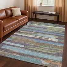 Addison Rugs Chantille ACN2542 Purple 3' x 5' Indoor/Outdoor, Machine Washable, Easy Clean, Non Shedding, Bedroom, Living Room, Dining Room, Kitchen, Patio Rug