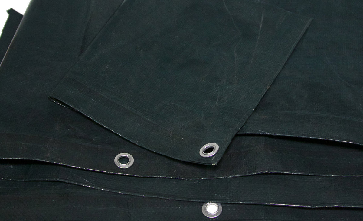 Forest Green Tarp 4.5 OZ. by HARPSTER TARPS – High Density Polyethylene (HDPE), Green, Model G10x10