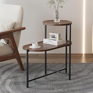 Modern Coffee Tables for Living Room, Mesa de Centro, Coffee Table | Durable MDF and metal frame with two-tier storage shelf. Perfect for living room organization, easy assembly, and adjust