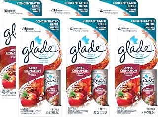 Glade Sense and Spray Air Refresher Refill, Apple Cinnamon, .43 Ounce Pack of 6