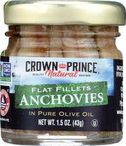 Crown Prince Olive Oil / 1.5 Ounce (Pack of 1) / 18 Anchovies
