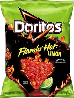 Doritos Tortilla Chips, Flamin' Hot Limon, 9.75oz Bag