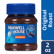 Original Medium Roast Instant Coffee (2 oz Jar) by MAXWELL HOUSE – 2 Ounce (Pack of 1), Model 043000794005