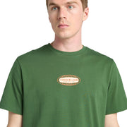 Men's Short Sleeve Front and Back Graphic Tee by Timberland – Cotton, Black Forest Green