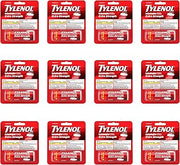 Tylenol Extra Strength Caplets with 500 mg Acetaminophen, Pain Reliever & Fever Reducer, 10 ct (Pack of 12)