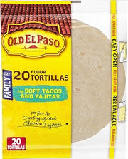 Old El Paso Flour Tortillas, Soft Taco Size, 20 ct