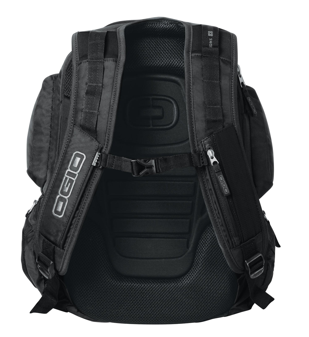 Squadron Pack Black 17" Laptop/MacBook Pro Black Backpack by OGIO – 19.5"H x 13.5"W x 7"D, Polyester, Black, Model 411047