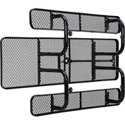 8'L Rectangular Picnic Table by Global Industrial – 96 inches x 60 inches x 30 inches, Steel, Black, Model 695289BK