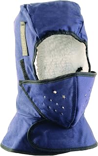 OccuNomix SS551 Winter Liner, Shoulder-Length (14-16") Sherpa Lined, 2 Layers with Protective Mouth Coverage, Navy
