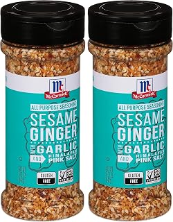 McCormick Sesame Ginger with Garlic and Himalayan Pink Salt All Purpose Seasoning, 5.01 oz (Pack of 2)