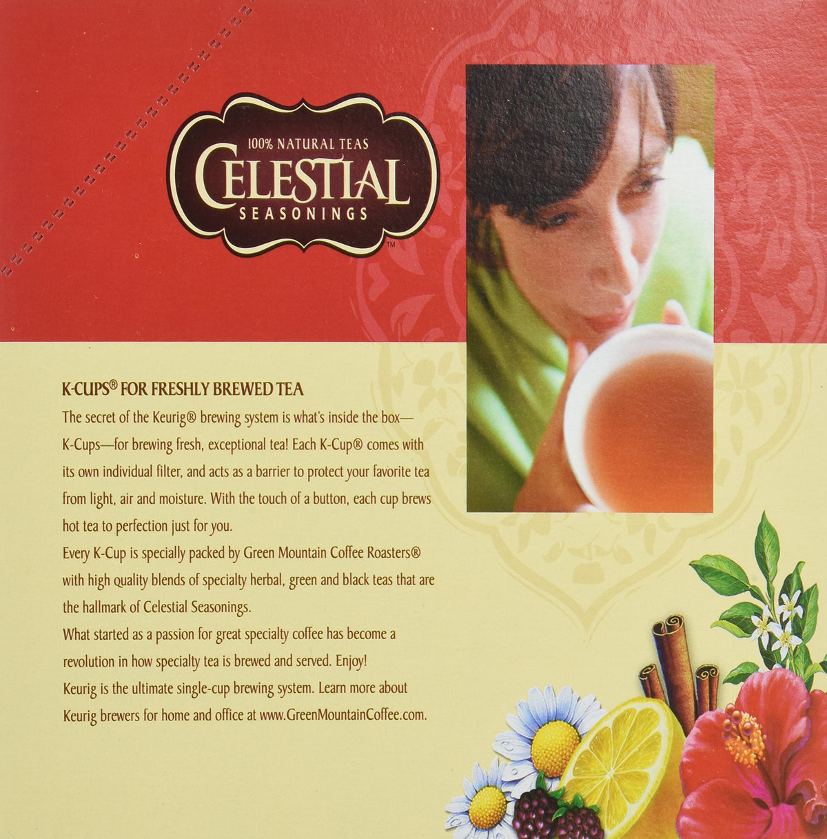 Green Tea K-Cup 48 Count Case by Celestial Seasonings – Pack of 2