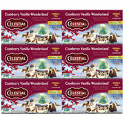 Celestial Seasonings Cranberry Vanilla Wonderland / 18 Count (Pack of 6) / Natural Herbal