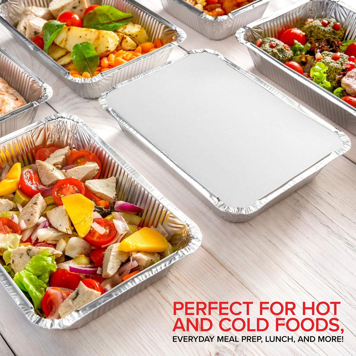 Stock Your Home 2 lb / 100 Pack / Silver Disposable Cookware