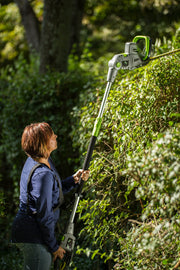 2-in-1 Convertible Pole Hedge Trimmer by Earthwise – 4-in-1 Pole Hedge/Chainsaw, Gray, Model CVP41810