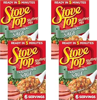 Kraft Stove Top Traditional Sage Stuffing Mix (6 oz Box) (Pack of 4)