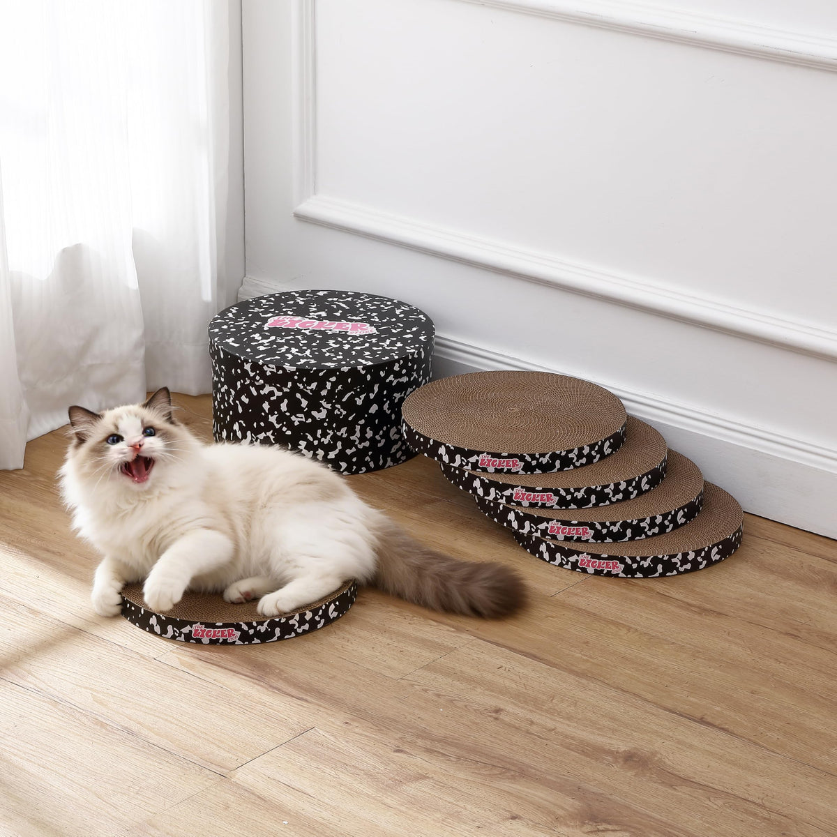 THE LICKER STORE Black/White / 12" / Modern;Mid-Century;Classic;Transitional;Traditional;Cottage;Casual Scratching Pads