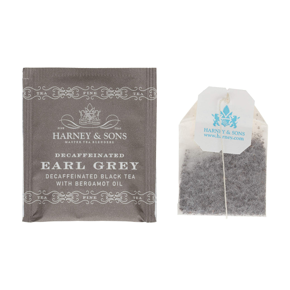 Decaf Earl Grey Black Tea Bags by Harney & Sons – 50 Count (Pack of 1), grey, Model 16-0427