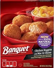 Banquet Basic Chicken Nuggets with Mac and Cheese Meal, 6.2 Ounce -- 12 per case.