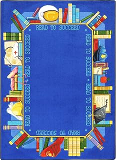 Joy Carpets Read to Succeed Area Rug in Color Multi, 5'4" x 7'8"