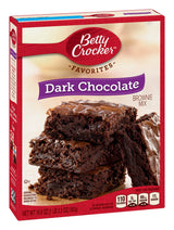 Brownie Mix Dark Chocolate Family Size 19.9 oz Box by Betty Crocker – 19.9 Ounce (Pack of 1)