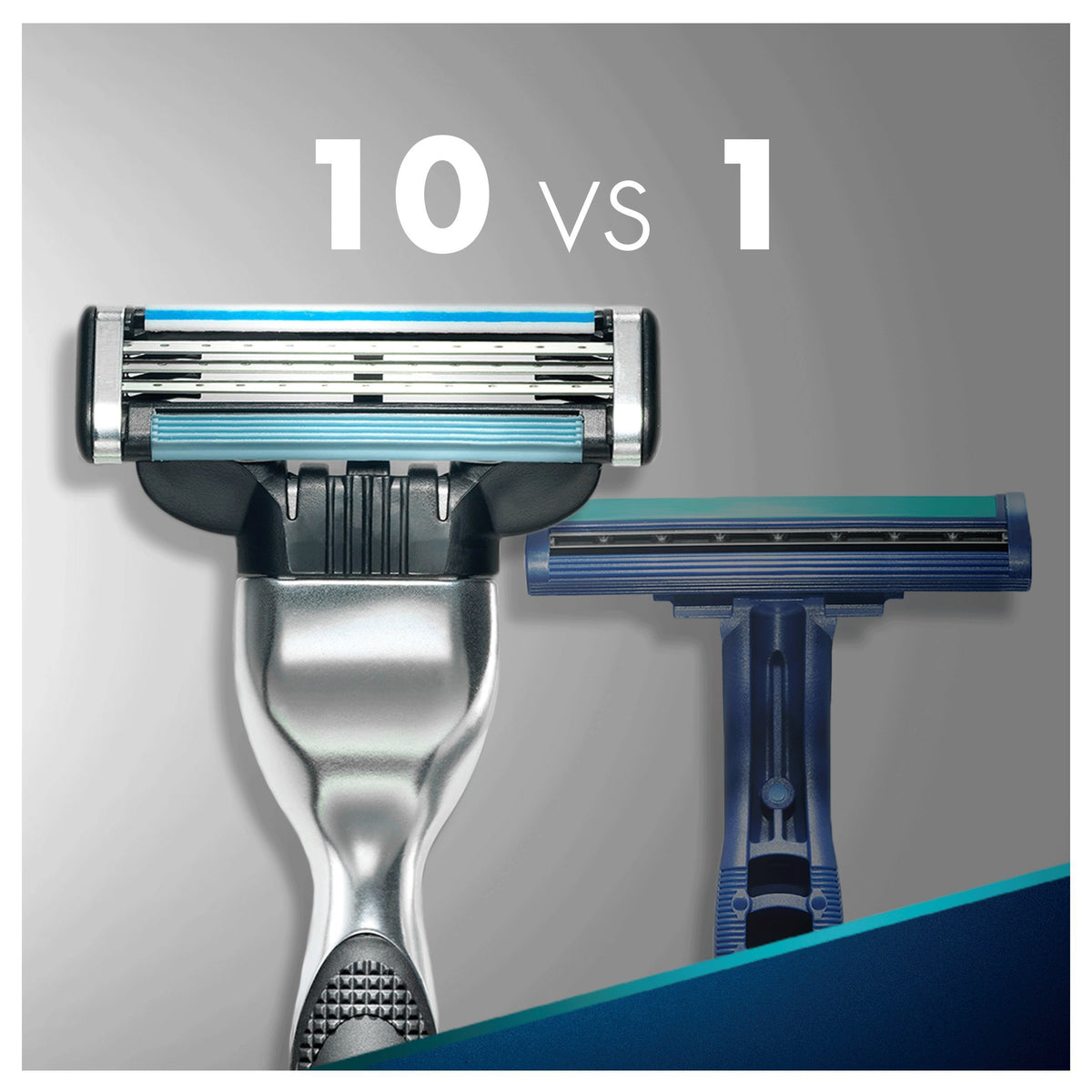 Mach3 Men's Razor by Gillette – 1 Count (Pack of 1), Stainless Steel