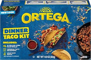 Ortega Taco Kit, 18 Yellow Corn Taco Shells, Taco Seasoning and Taco Sauce